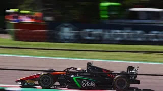 New Dallara F2 2024 on track in Imola