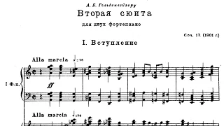 Rachmaninoff Suite No. 2 for Two Pianos op 17 Argerich, Freire (Score)