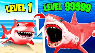 Upgrading BABY SHARK To BIGGEST SHARK in Roblox