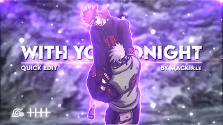 Kakashi vs Pain - With You Tonight [Edit/AMV] | Quick | 4K!
