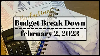 Budget With Me | February 2, 2023 Budget Breakdown | Low Income & Canadian Cash Stuffing