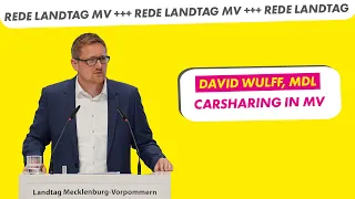 Carsharing in MV | David Wulff, MdL FDP-Fraktion | Drucksache 8/3621 Landtag MV