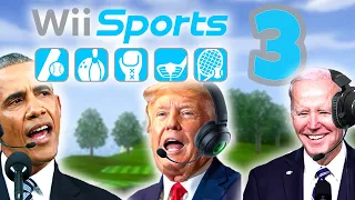 US Presidents Play Wii Sports Golf 3