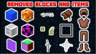 Minecraft Java - Removed Blocks & Items