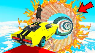 GTA 5: BOB DID SOMETHING AMAZING IN THIS MUSCLE CAR PARKOUR RACE with CHOP