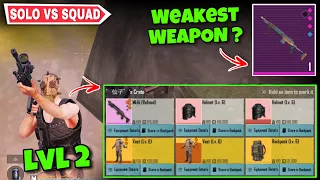 I Found Mk14 Cobra Weak Now 🫠 - Level 2 Armor ❌ Solo vs Squad Challenge | Pubg Metro Royale