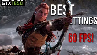 {FRAME GEN MOD} 60 FPS BEST SETTINGS HORIZON forbidden west / GTX 1650 {LAPTOP}!