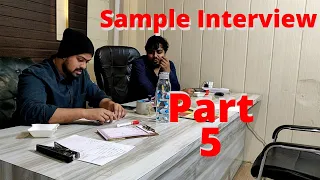 Sample Interview | Part 5 | 6th Entrance | 9th Entrance | free preparation