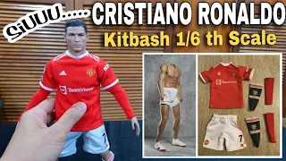 SiUUU! CRISTIANO RONALDO Kitbash 1/6 Scale use AKS Studio Soccer Male Body