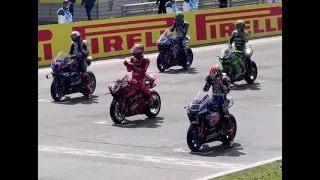 Race 1 WSBK ASSEN 2024 Spinneli beat Toprak and Bautista