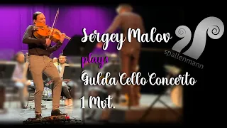 Sergey Malov plays Gulda Cello Concerto on Violoncello da Spalla  1 Mvt