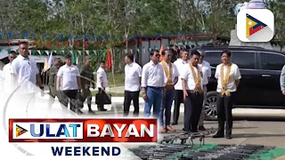 PBBM , sinaksihan ang pagsira sa mga isinukong armas ng mga dating rebelde sa Basilan