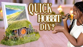 How to make a HOBBIT HOUSE / diorama / cardboard / cardstock /static grass /