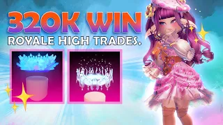 I GOT *320K PROFIT* IN 3 TRADES?! ROYALE HIGH HALO JOURNEY! #9