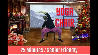 Easy Seated Yoga Chair Holiday Workout | 25 Minutes | Beginners & Seniors Friendly Home Workout