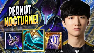 PEANUT CRAZY GAME WITH NOCTURNE! - GEN Peanut Plays Nocturne JUNGLE vs Nidalee! | Season 2023