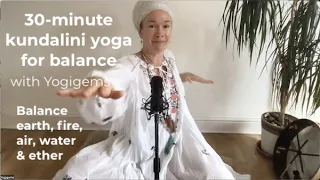 30 minute kundalini yoga for balance & breath | Kriya for the tattvas | Yogigems