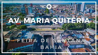 VISTA AÉREA | AVENIDA MARIA QUITÉRIA | FEIRA DE SANTANA | BAHIA | 4K.