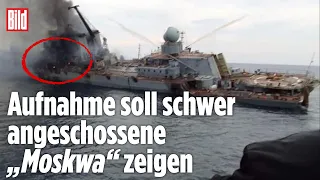 Untergang der „Moskwa“: Neues Video widerspricht russischer Propaganda