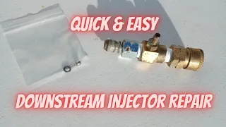 How to Repair Downstream Injector on a Pressure Washer.