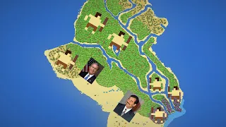 George W Bush vs Saddam Hussein!- Worldbox Mini wars