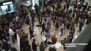 Flash Mob at Bucharest International Henri Coanda Airport by Bucharest Symphony Orchestra
