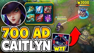I CREATED THE DEADLIEST CAITLYN MISSILE! (700 AD = ONE SHOT ULTS)