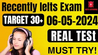 VERY HARD LISTENING TEST 2024 , MCQ IELTS LISTENING TEST || MAP , 06-05-2024