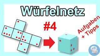 Einstellungstest - Räumliches Denken am Würfelnetz - Teil 4 - mit Aufgaben, Lösungen und Tipps