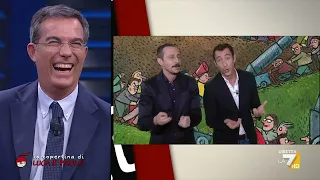 "Continua la lunga prigionia di... Dario Fabbri. Mentana liberalo!" Luca e Paolo a diMartedì