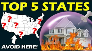 Real Estate MEGA BUBBLE BLOWS UP in these 5 STATES! (Avoid in 2022)