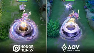 AOV x HOK : Skin Effects Comparison ( Sun Shangxiang, Violet )