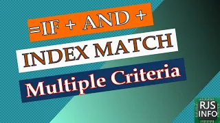 Advanced index match with if function | excel multiple criteria | Excel Tutoring