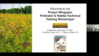 PWEC Workshop 2: Building Scientific Understanding to Guide Pollinator Habitat Restoration Practices