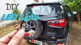 Installed LED cabin & number plate lights in my EcoSport 🔥| DIY | Mantastic Vlogs