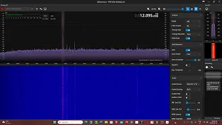 BBC World Service via Madagascar 12095 kHz Shortwave SDRplay RSPdx MLA 30 loop SDR connect