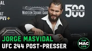 Jorge Masvidal on win over Nate Diaz, 'BMF' belt and The Rock | UFC 244 post fight press conference