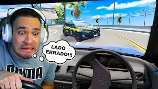 DIRIGINDO COM o VOLANTE INVERTIDO! BeamNG.drive