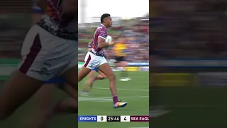 Is Jason Saab the fastest man in the NRL? 😳 #Shorts