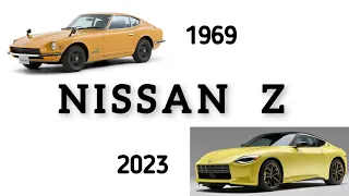 EVOLUTION OF THE NISSAN Z 1969-2023 INTERIOR & EXTERIOR