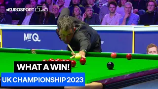 CENTURY to end it! 🚀 | Ronnie O'Sullivan vs Zhou Yuelong | 2023 UK Championship Snooker