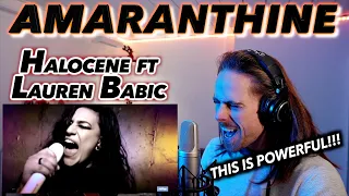 THIS IS POWERFUL!!! | Halocene ft Lauren Babic - Amaranthine (Amaranthe Cover) FIRST REACTION!