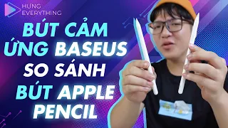 So sánh bút cảm ứng Baseus mua trên mạng với bút apple pencil giá gấp 5 lần #Shorts