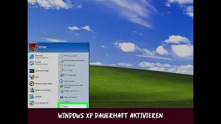 Windows XP dauerhaft aktivieren