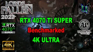 Lords of the Fallen 2023 - Unreal Engine 5 - RTX 4070 Ti SUPER Benchmarked - WOW!