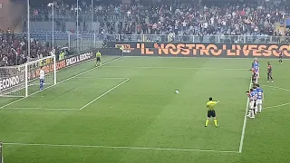 Rigore di Criscito visto dalla gradinata inferiore // SAMP-GENOA