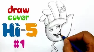 Draw Hi 5 Emoji Cute Cover from The Emoji Movie #1 (2017) | Funny Cute Emoji Drawings