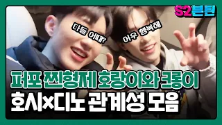 [세븐틴] S2븐틴 Ep.38 호시x디노 관계성 모음ㅣ이것이 찐형제다! 뽀뽀팀 리더 호랑이와 막내 크롱이🐯🦖