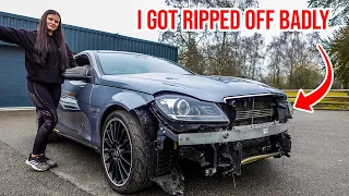 I BOUGHT MY GIRLFRIEND A WRECKED C63 AMG