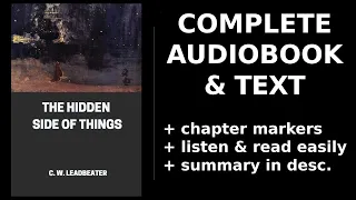 The Hidden Side of Things (1/2) 🎧 By Charles Webster Leadbeater. FULL Audiobook